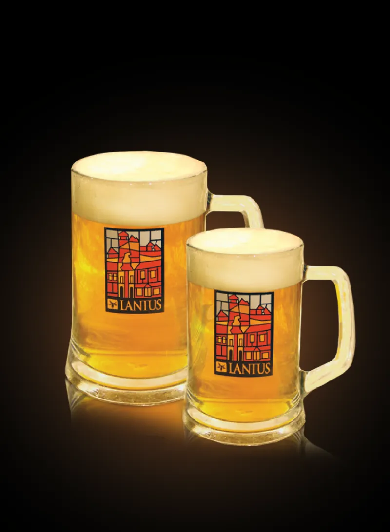Pivo Lanius Bohemian Lager 12° v&nbsp;pohároch