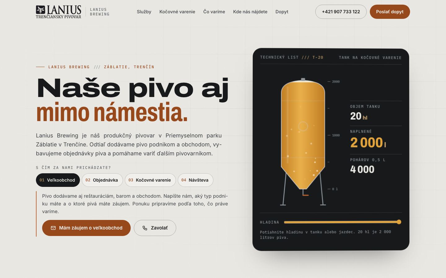 Koncept 03 Pivo pre váš podnik