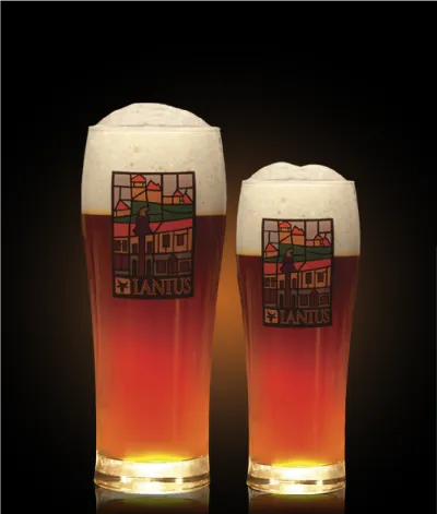 Pivo Amber Ale 11° v pohári