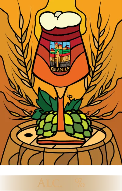 Etiketa piva American Barley Wine 22°