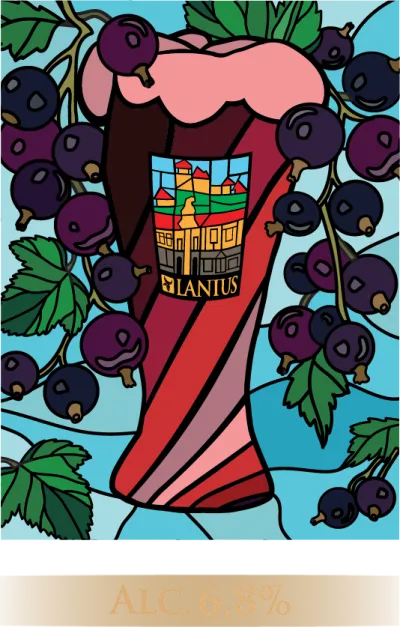 Etiketa piva Belgian Cassis Saison 15°