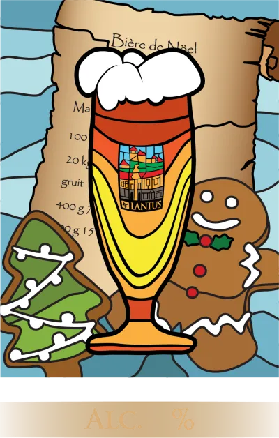 Etiketa piva Bière de Noël 16°