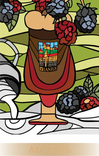 Etiketa piva Blackberry Milk Stout 19°