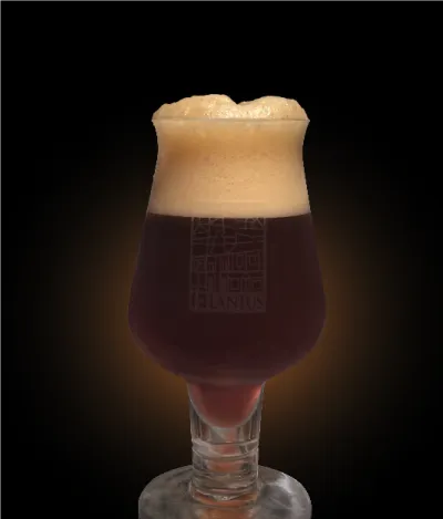 Pivo Blackberry Milk Stout 19° v pohári