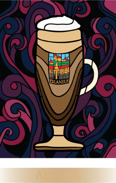 Etiketa piva Cappuccino Stout 11°