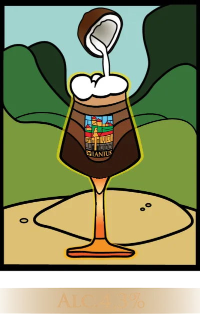 Etiketa piva Coco Milk Stout 10°