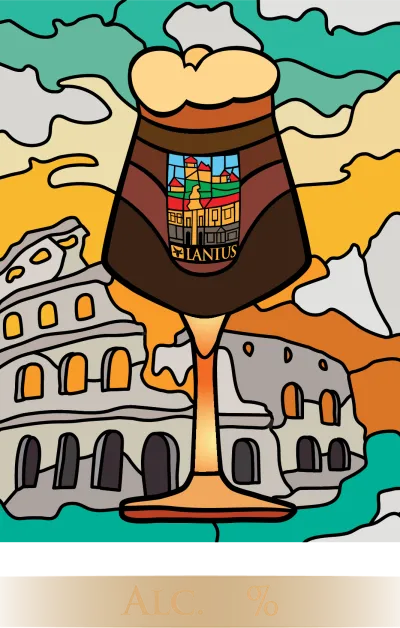Etiketa piva Fernet Stout 22°