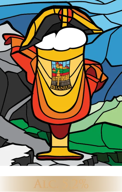 Ginger Berliner Weisse 13° beer label