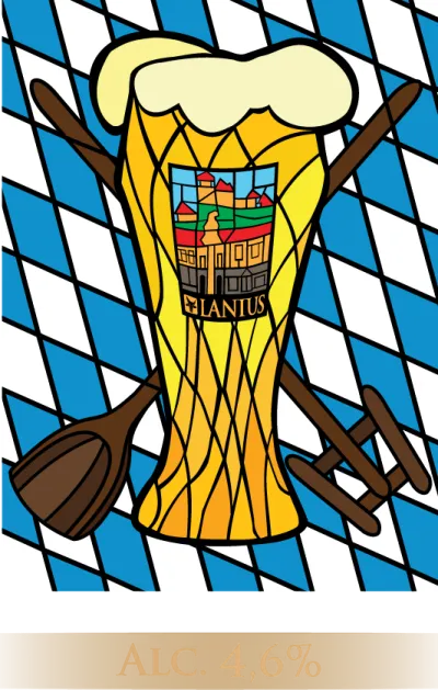Etiketa piva Helles Weizenbock 17°