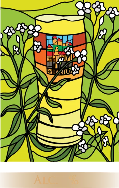 Etiketa piva Herbal Ale 14°