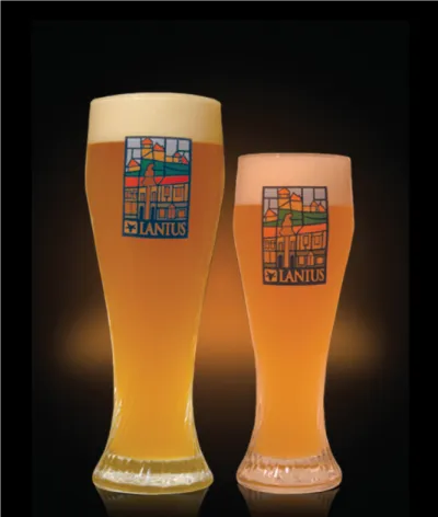 Pivo Hoppy Weizen 16° v pohári