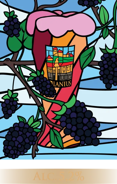 Etiketa piva Mulberry Saison 11°