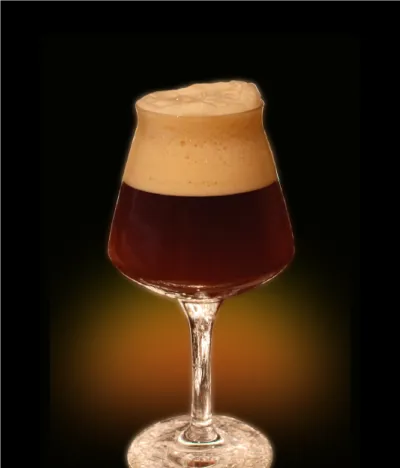Pivo Old Ale 20° v pohári