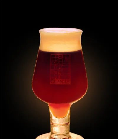 Pivo Oud Bruin 26° v pohári