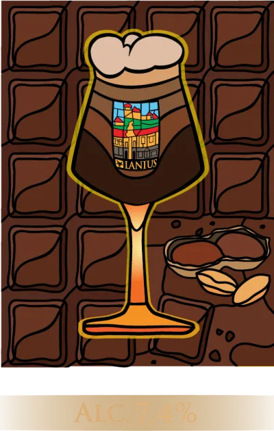 Etiketa piva Peanut Milk Stout 17°