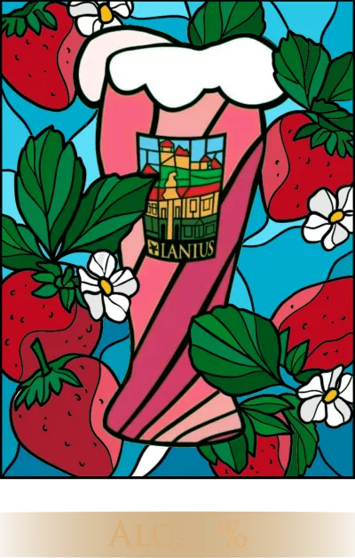Etiketa piva Strawberry Saison 11°