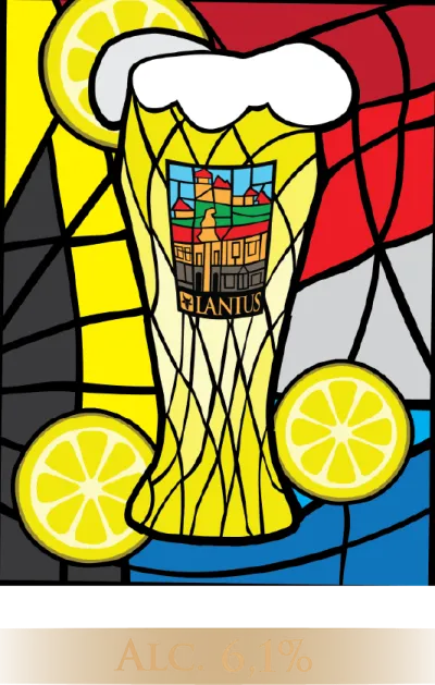 Etiketa piva Witbier Lemon 13°