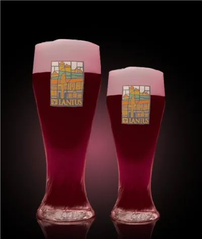 Pivo Witbier Rosé 13° v pohári